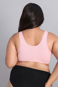 Zivame True Curv Double Layered Non Wired 3/4Th Coverage Super Support Bra - Silver Pink — thumbnail 2